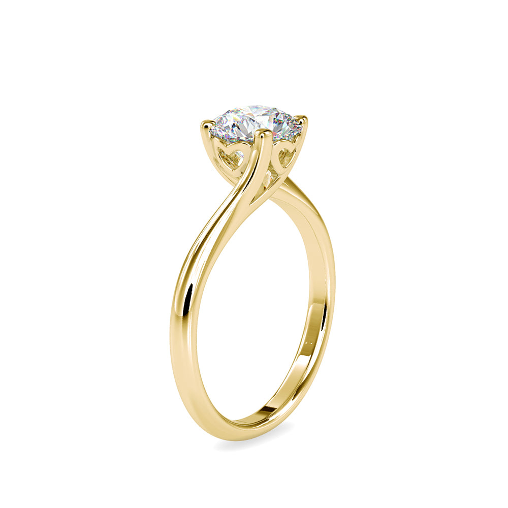 Heart Journey Solitaire Ring