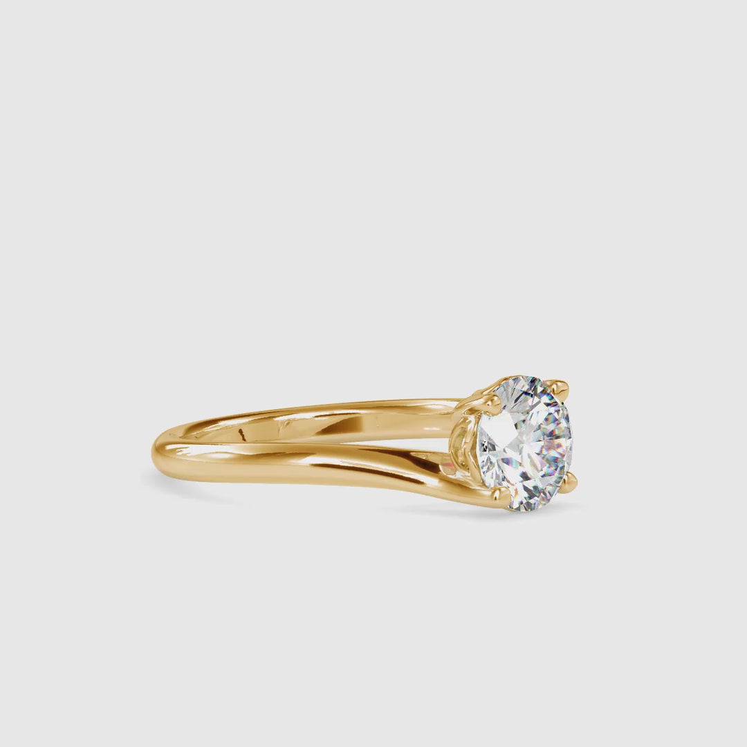 Heart Journey Solitaire Ring